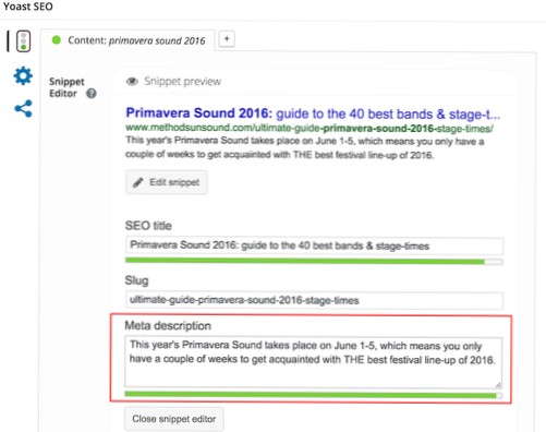 Metatag Discription na webu [uzavřeno]