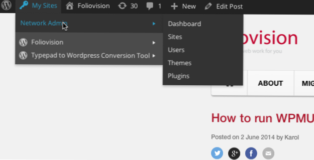 Installasjon på flere nettsteder i en underkatalog