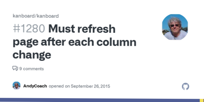Need to refresh page after each change