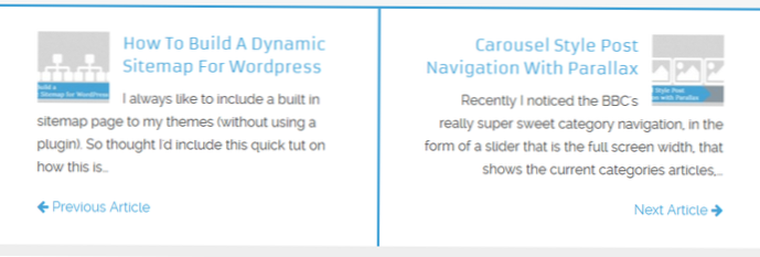 Next / Previous post in a single category