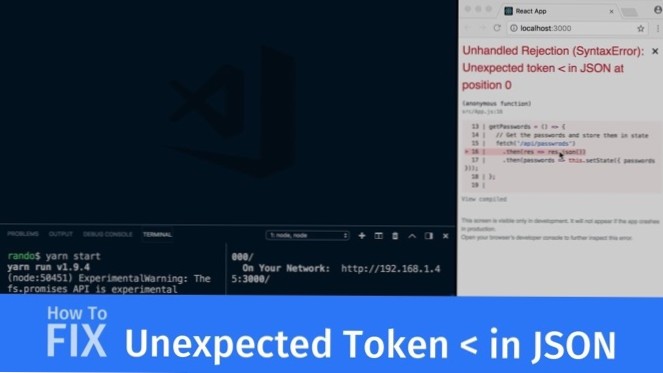 parsererror | SyntaxError Unexpected token < in JSON at position 0