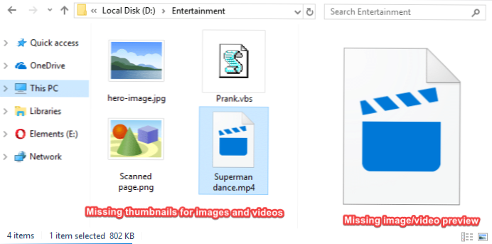 Obrázky se nezobrazí v knihovně médií a po výběru také nezobrazí náhled