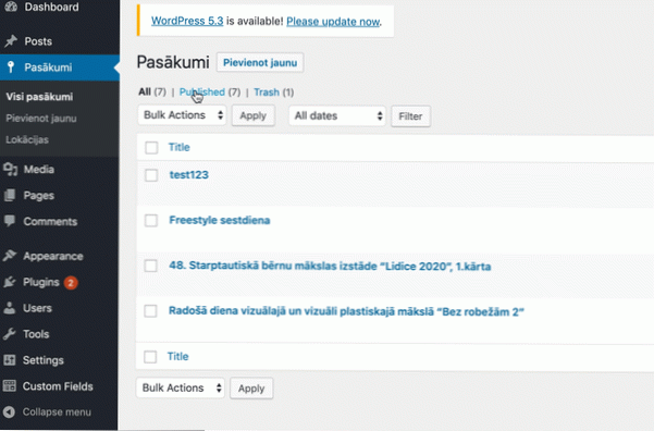 post type => 'any' not applied my custom queries