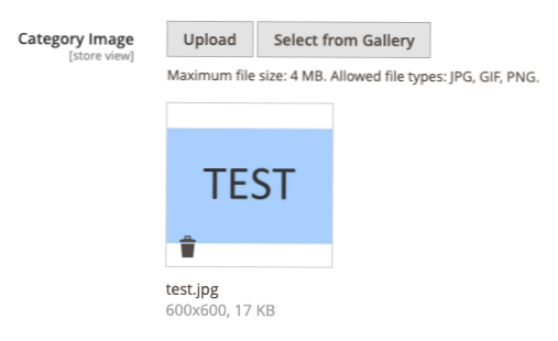 Stahování obrázků z kategorie složek médií pro zobrazení uvnitř stránky