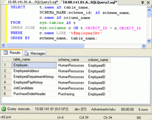 Query Column of Specific ID from Database Table
