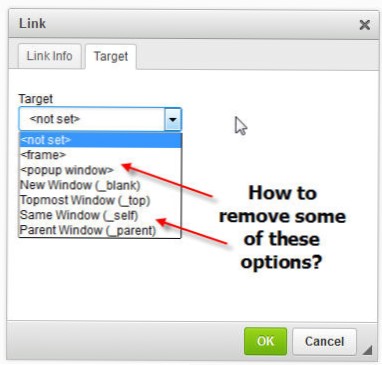 Remove link before another link