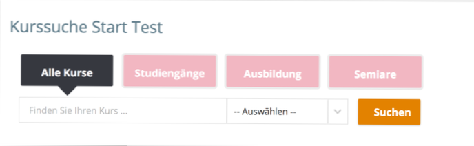Search fails when using the radio buttons