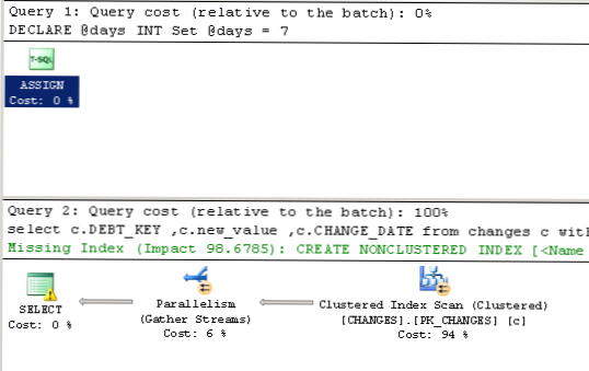 string literals in query