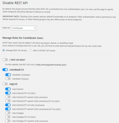 Disabilitare Wordpress Rest API o non disabilitarlo?