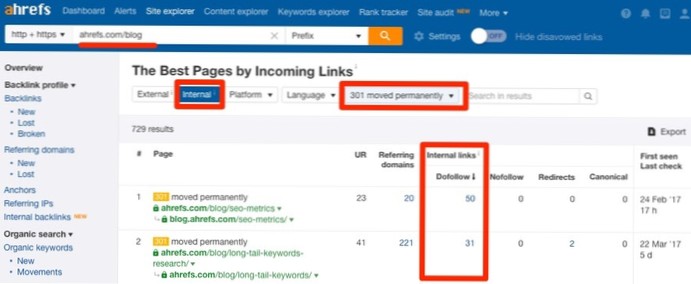 Atualiza todos os links internos na atualização do permalink