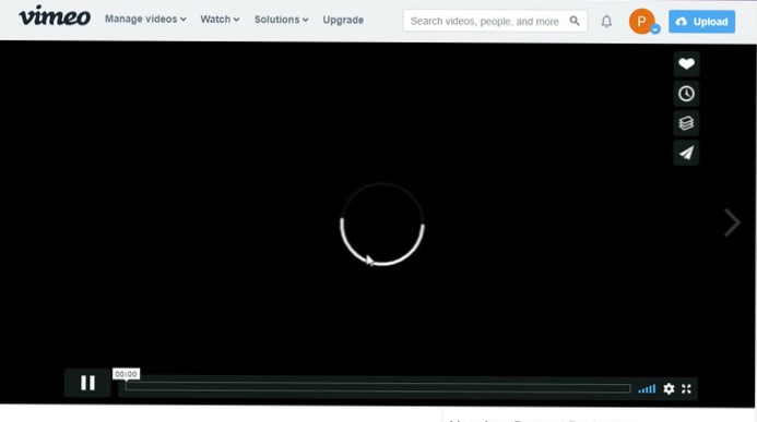 Les vidéos Vimeo ne fonctionnent pas