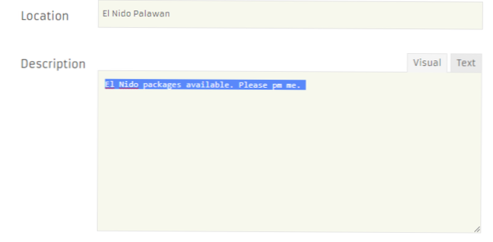 Visuel editor ved frontend-opkald fungerer ikke korrekt