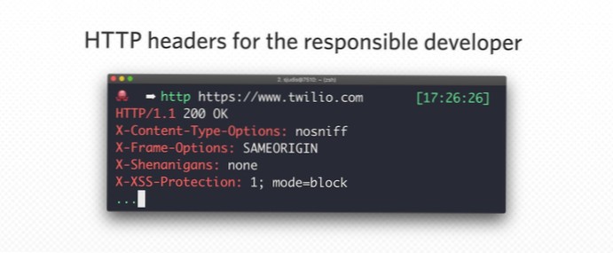Která hlavička se podává