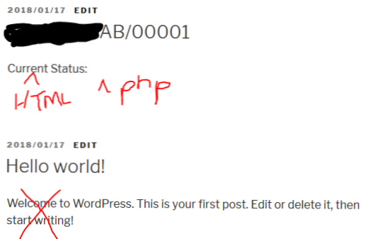 Ce pagină PHP este pagina de mesaje implicite