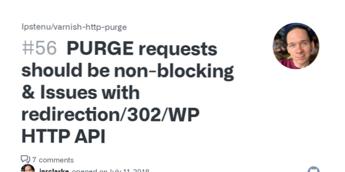 Hvorfor bytter WP HTTP API metoden (POST / PURGE) til GET ved omdirigering (302)?