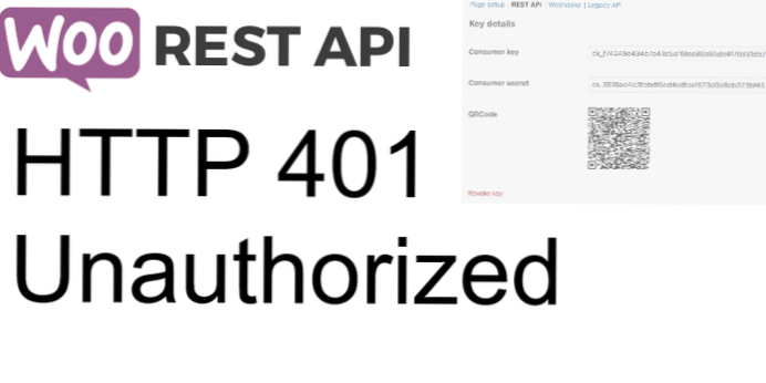 WooCommerce API Returns 401