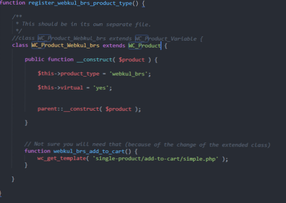 Woocommerce Crea un tipo di prodotto personalizzato con variazioni