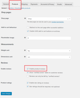 Woocommerce ne montre pas les avis