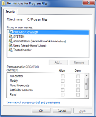 WordPress ACL (mappbehörigheter)