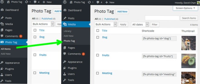 Problem mit dem WordPress Admin-Untermenümenü