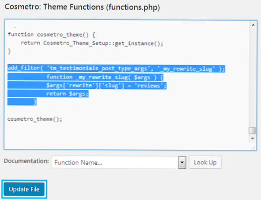 Wordpress custom slug rewrite