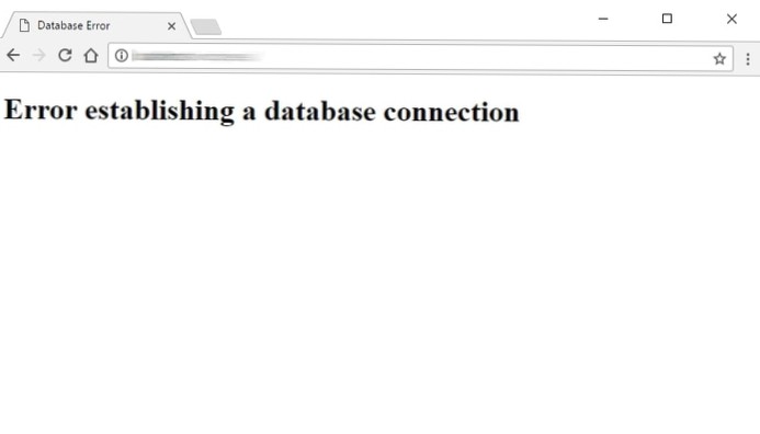 Connexion à la base de données Wordpress [fermé]