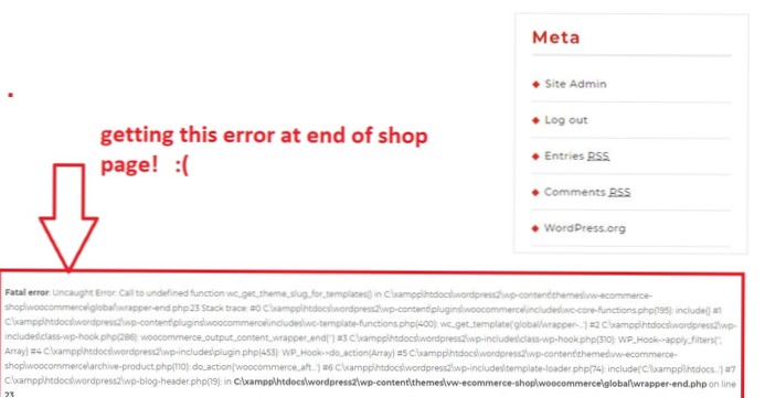 Schwerwiegende WordPress-Fehler [geschlossen]