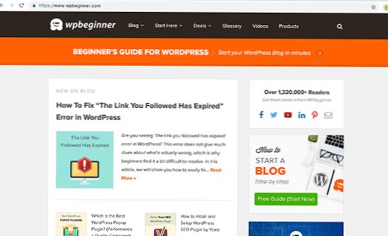WordPress-Startseite leer, aber es gibt Inhalte auf der Website