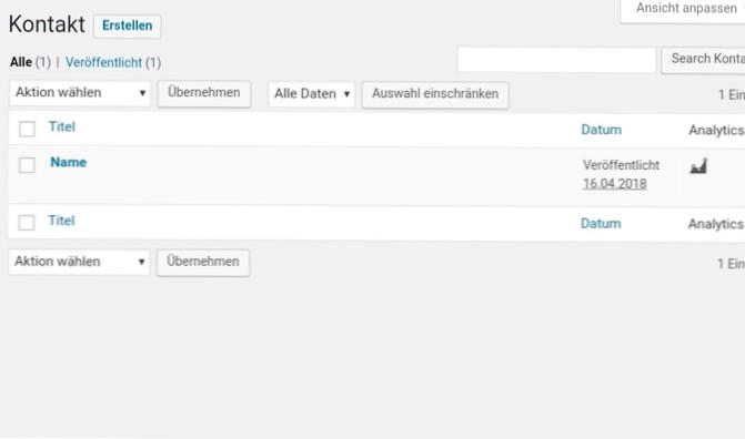 Wordpress post type for single page (without posts list)