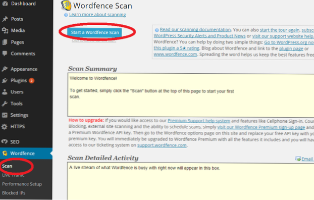 Problemă de actualizare WP Core