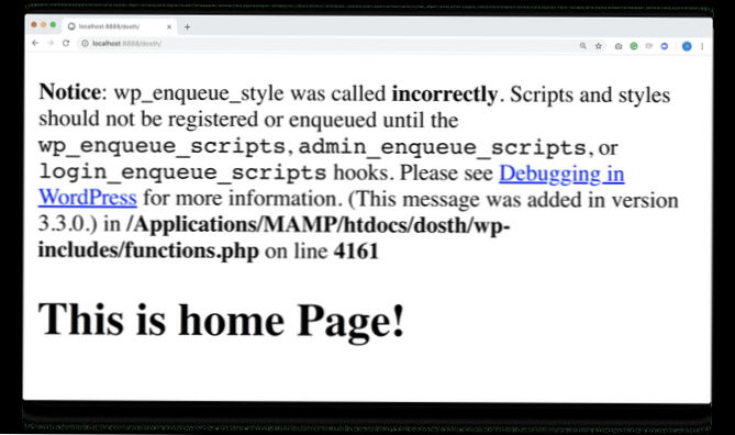 WP Enqueue Script Error