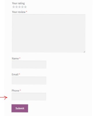 Add custom field in comments form