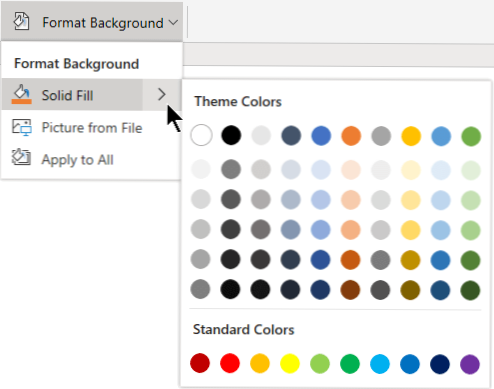 Add the ability of changing background color of a theme [closed]