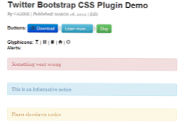 Tilføj Twitter Bootstrap-rammen til udvikling af mine plugins