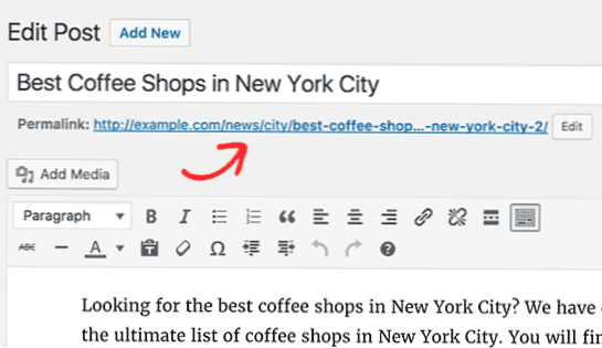 Adding Category in URL in some post