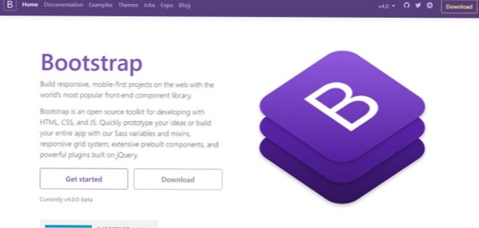 Odezva navbar Bootstrap navbar v nabídce motivů WordPress nefunguje