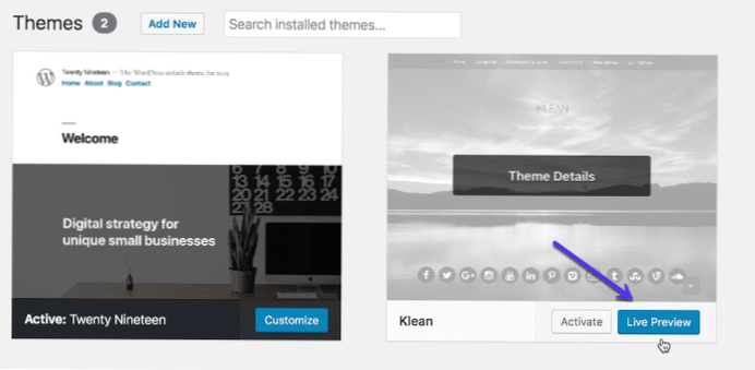 Czy mogę łatwo przełączać motywy na w pełni zbudowanej stronie internetowej?? [Zamknięte]