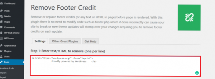 Posso remover legalmente um crédito de um plugin grátis no wordpress.org? [fechado]