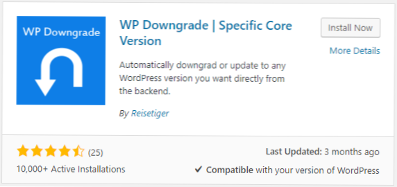 Mohu upgradovat plugin na konkrétní verzi?