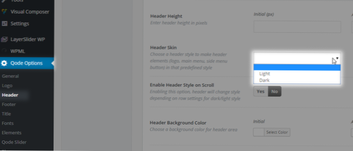 Nelze zjistit, jaká barva záhlaví prvku je v motivu WordPress [zavřeno]