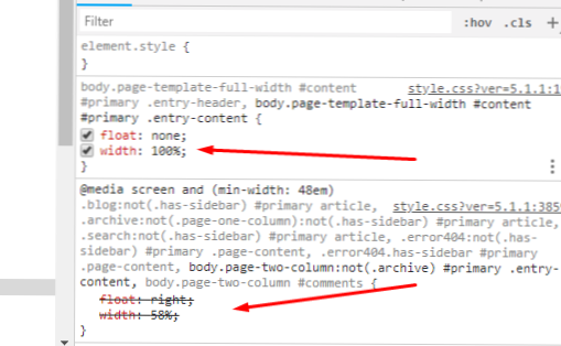 CSS für untergeordnete Themen gilt nicht für Element