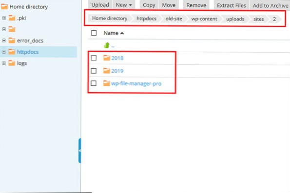 Kopírování médií z podřízených webů na více webů na hlavní web
