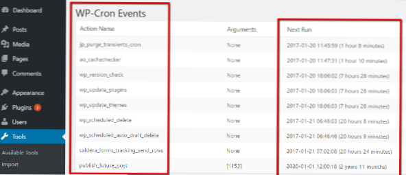 Cron jobber i wordpress