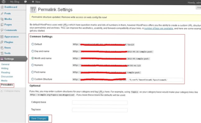 réécriture d'url personnalisée pour wordpress