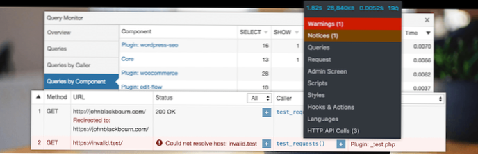 Feilsøking av langsom Wordpress Theme Customizer (ethvert alternativ som ligner på Query Monitor)?