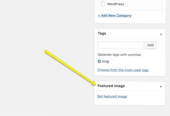 Image en vedette par défaut à partir du contenu de la publication