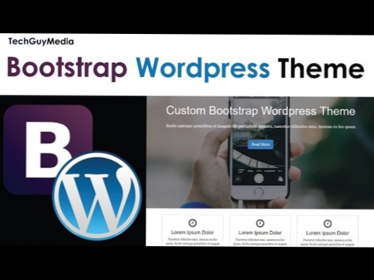 Vývoj WordPress Theme pomocí CSS frameworků jako Bootstrap