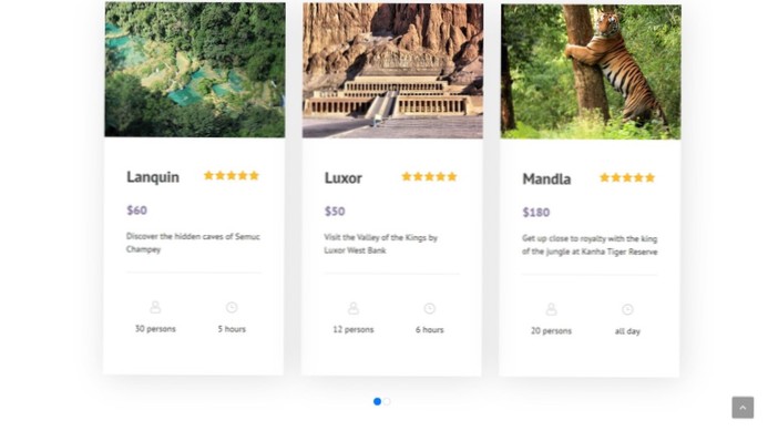 pagină dinamică în WordPress