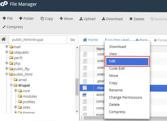 Trouver l'URL avec le dossier de base et supprimer l'extension
