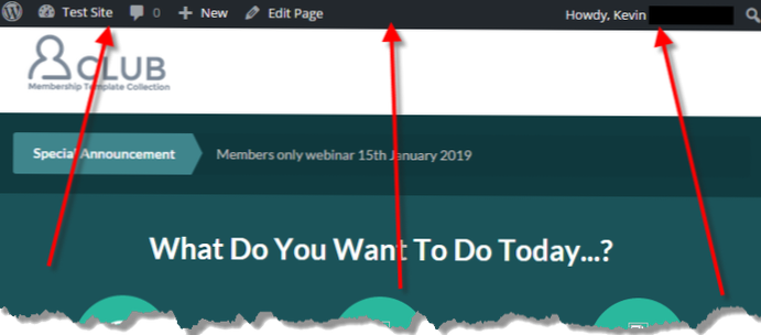 Verstecke die wp-admin-Leiste aus dem Dashboard